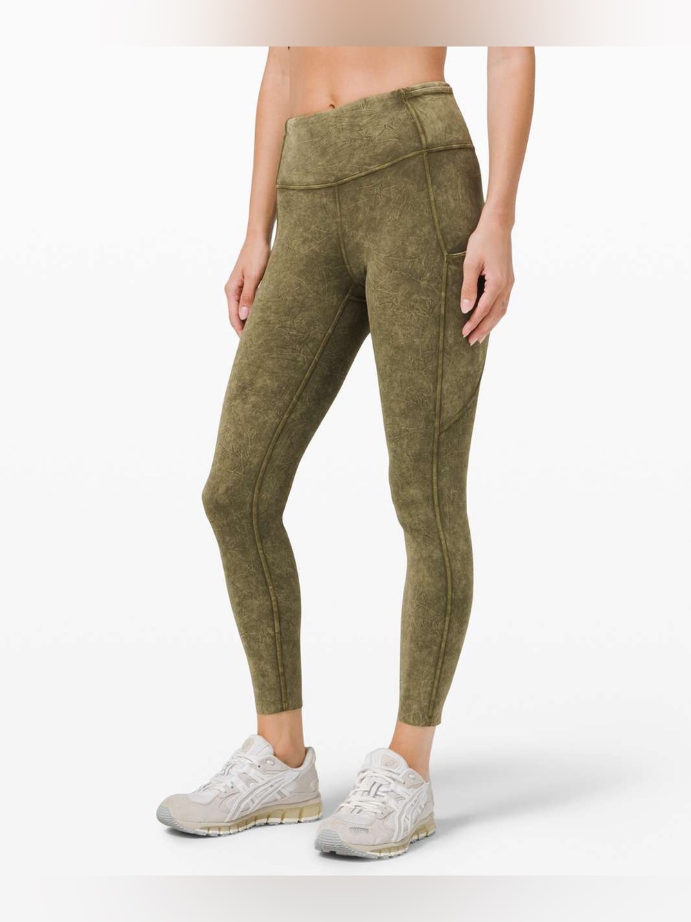 Lululemon Fast and Free High Rise Tight 25" *Ice Dye size 4💚